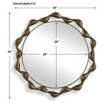 Remolino - Round Mirror - Bronze