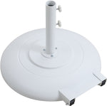 Amalfi - Patio Umbrella - White Base / Light Brown Pole