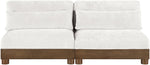 Turin - Chenille Fabric Upholstered Modular Sectional - Cream