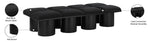Pavilion - 8 Piece Modular Bench With Black Base