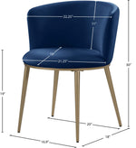 Skylar - Dining Chair with Gold Legs (Set of 2)