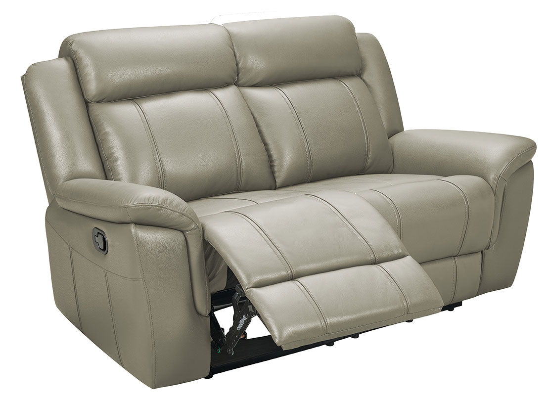 9015 - Loveseat With Manual Recliner - Taupe