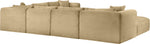 Shaggy - 7 Piece Modular U-Shaped Sectional With Ottoman