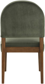 Varinelle - Velvet Dining Chair (Set of 2) - Walnut Frame