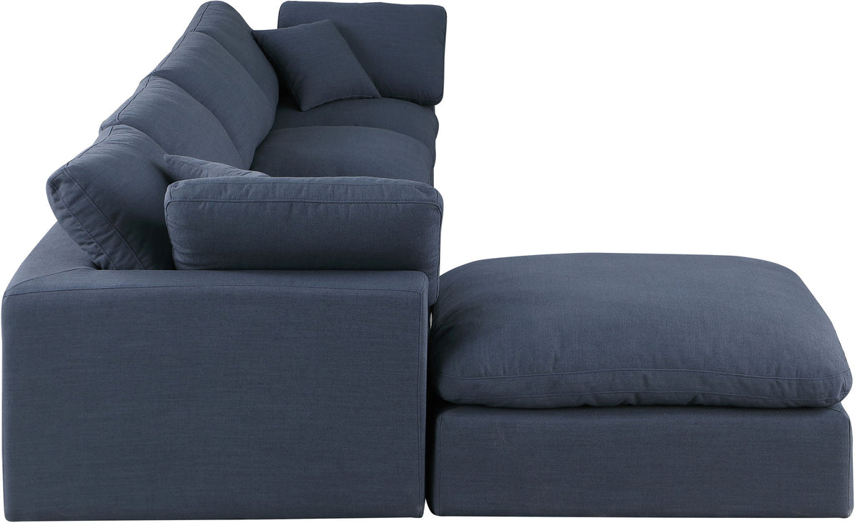 Comfy - 5 Piece Linen Modular Sectional With Chaise