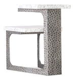 Melange - Georgie Side Table - Silver
