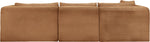 Shaggy - Fabric 3 Piece Modular Sectional