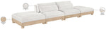Turin - Chenille Fabric Upholstered Modular Sectional - White