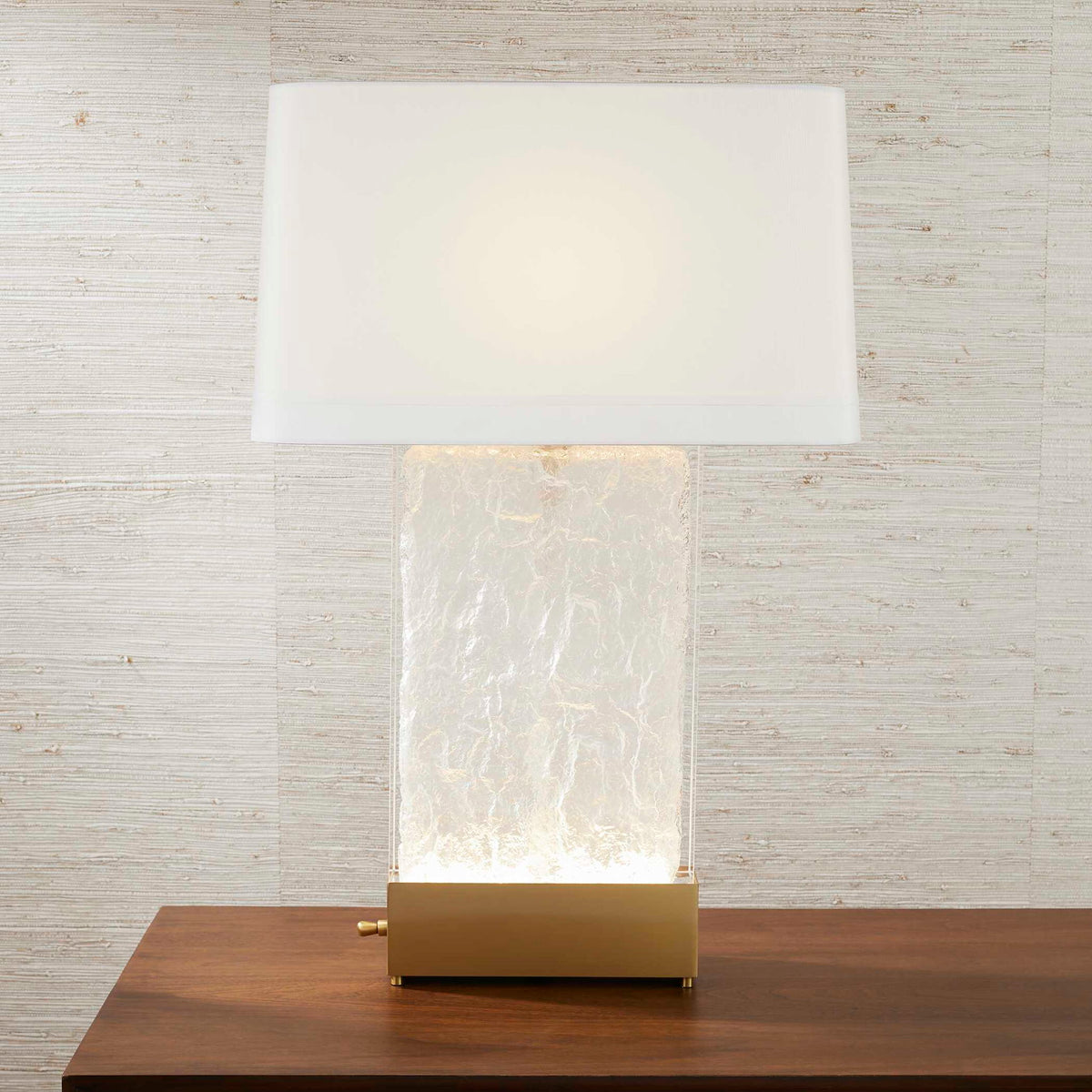 Lit Glacier - Table Lamp - White