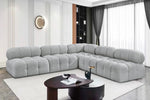 Ames - 5 Piece Fabric Modular Corner Sectional