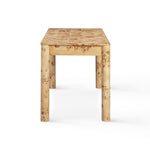 Berri - Burl 3-Drawer Work Desk - Natural