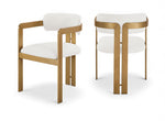 Aurum - Linen Textured Fabric Upholstered Dining Chair (Set of 2)