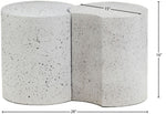 Dimple - 2 Piece Modular End Table - Terazzo Finish
