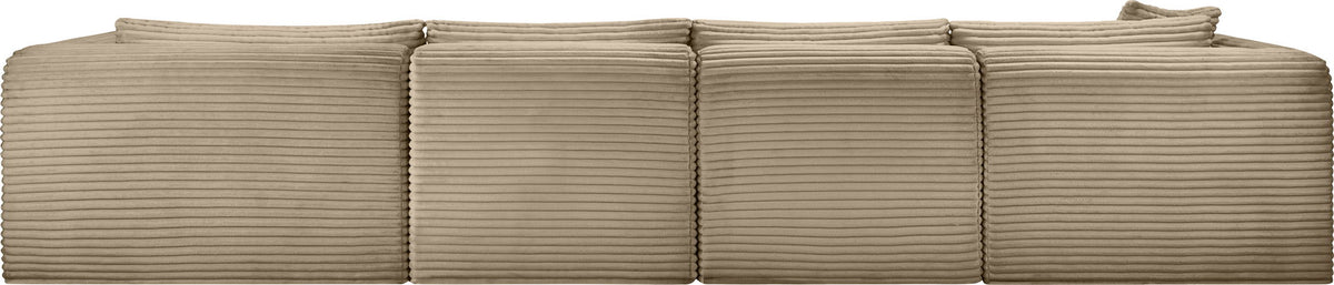 Shaggy - Fabric 4 Piece Modular Sectional
