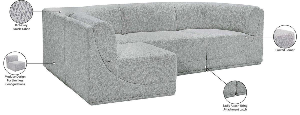 Ollie - 4 Piece Modular Sectional