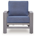 Half Moon Beach - Spring Lounge Chair - Blue / Gray