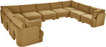 Hammond - Velvet Performance Fabric Upholstered 9 Piece Sectional
