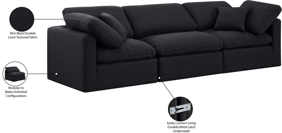 Indulge - Linen 3 Seat Modular Sofa