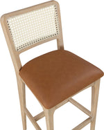 Atrium - Upholstered Bar Stool (Set of 2) - Brushed Natural Frame