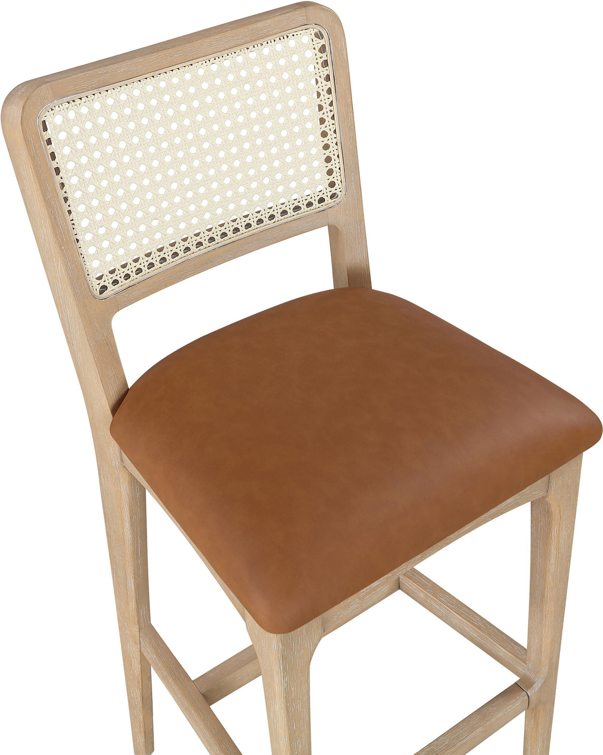 Atrium - Upholstered Bar Stool (Set of 2) - Brushed Natural Frame