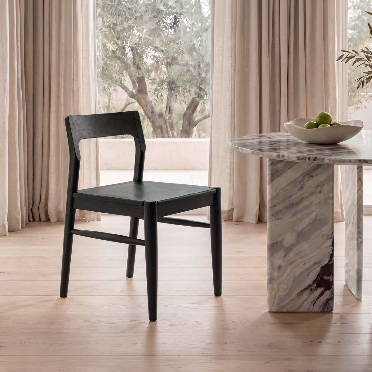 Owing - Dining Chair Chair (Set of 2) - Black