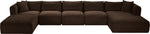 Shaggy - 6 Piece Modular Sectional With Chaise And Ottoman