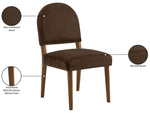 Varinelle - Velvet Dining Chair (Set of 2) - Walnut Frame