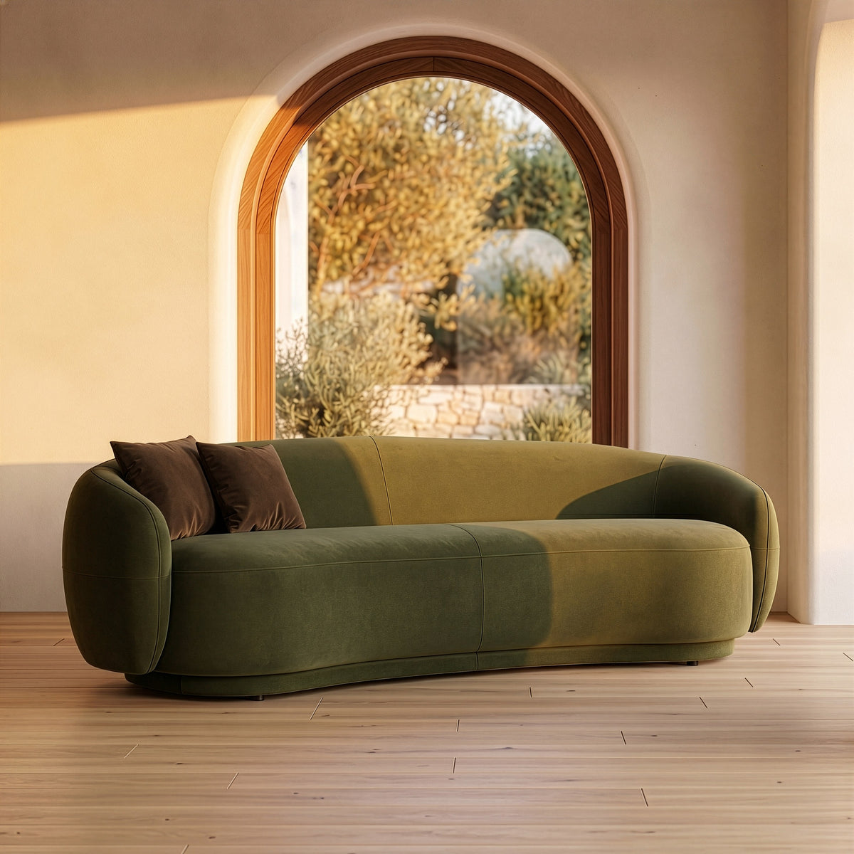 Andrew - Modern Green Fabric Sofa by VIG Furniture - View 13