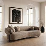 Arnaud - Modern Tan Fabric + Brown Oak Sofa by VIG Furniture - View 9