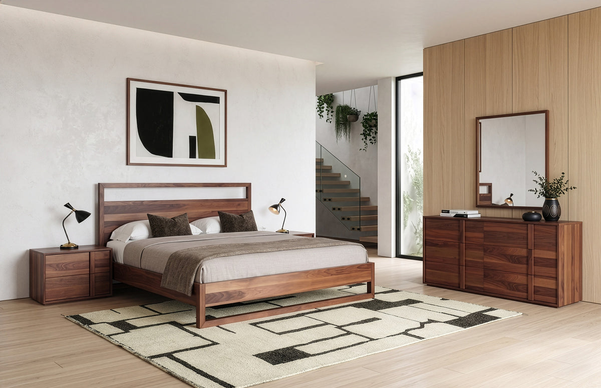 Berlin - Modern Walnut Bed by VIG Furniture - View 6