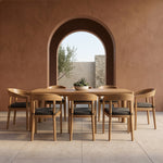 Evora - Outdoor Eucalyptus Rectangular Dining Table by VIG Furniture - View 9