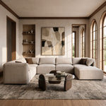 Gene - Modern Light Grey Fabric Modular Sectional Sofa-7-Piece Sectional by VIG Furniture - View 2