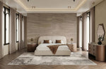Hortman - Modern Beige Velvet Bed by VIG Furniture - View 6