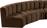 Arc - Velvet 6 Piece U-Shaped Modular Sofa