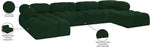 Ames - 6 Piece Fabric Modular U-Shaped Sectional