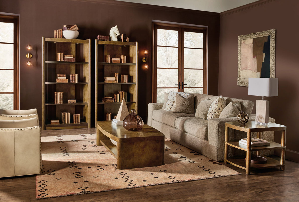 Melange - Romano End Table - Light Brown