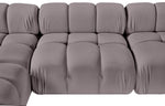 Orin - U-Shaped Velvet 6 Piece Modular Sectional