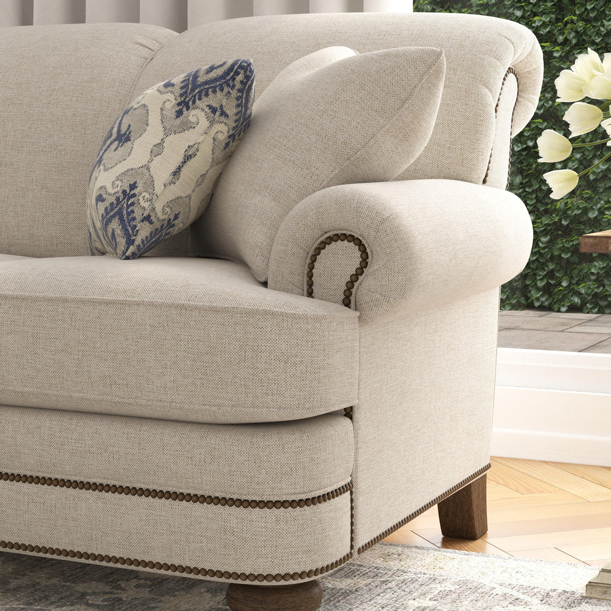 Bay Bridge - Sofa, Nailhead Trim
