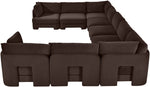 Hammond - Velvet Performance Fabric Upholstered 9 Piece Sectional