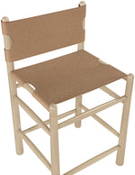 Santos - Upholstered Counter Stool With Stained Natural Base
