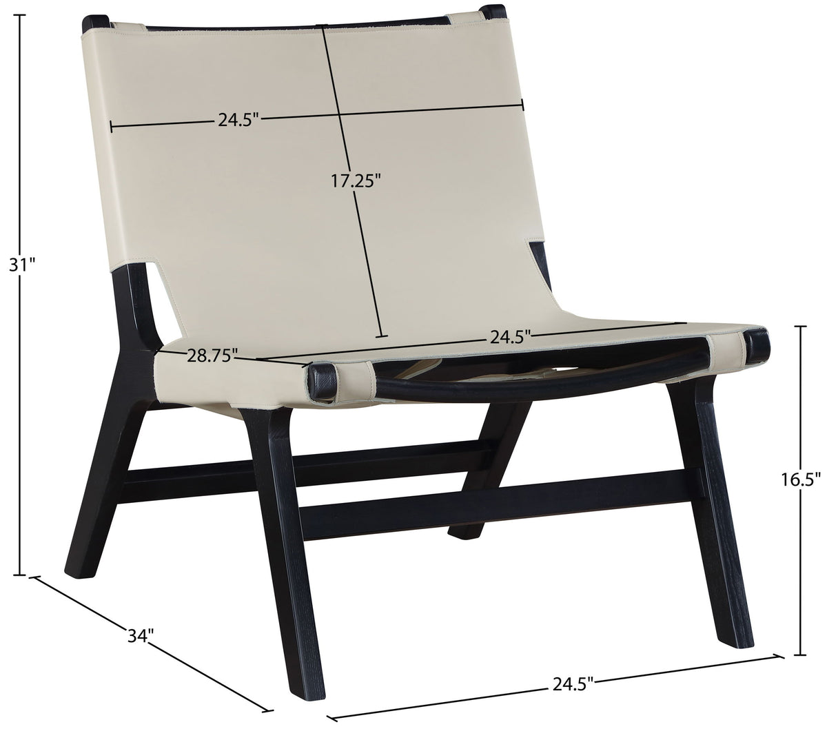 Rawlins - Accent Chair - Black Frame