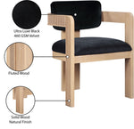 Sacha - Velvet Dining Chair With Natural Base (Set of 2)