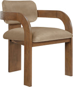 Cedra - Velvet Performance Fabric Upholstered Dining Chair (Set of 2) - Brown Frame