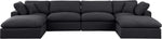 Comfy - 6 Piece Linen Modular Double Chaise Sectional