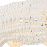 Biddeford - 5 Light Beaded Pendant - White