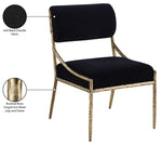 Bastille - Upholstered Dining Side Chair (Set of 2) - Brass Frame