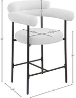 Blake - Counter Stool With Black Base (Set of 2)