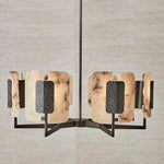 Open Book - Pendant - Dark Bronze / Beige