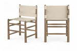 Santos - Vegan Leather Upholstered Dining Chair With Stained Brown Base (Set of 2)