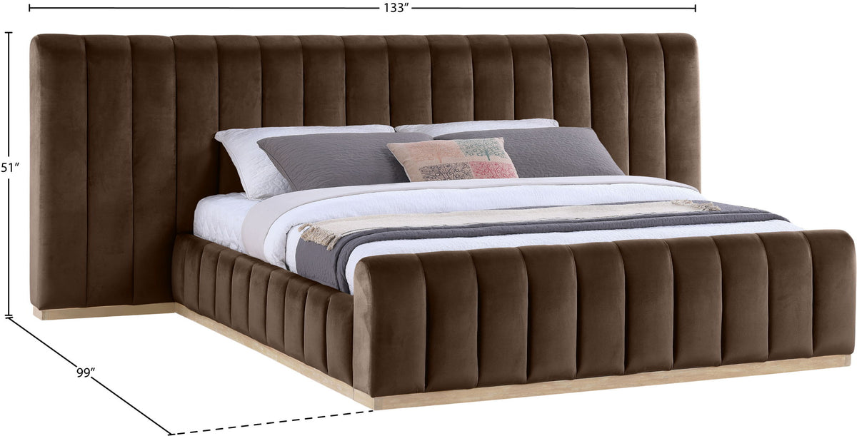 Amara - Velvet Upholstered Bed